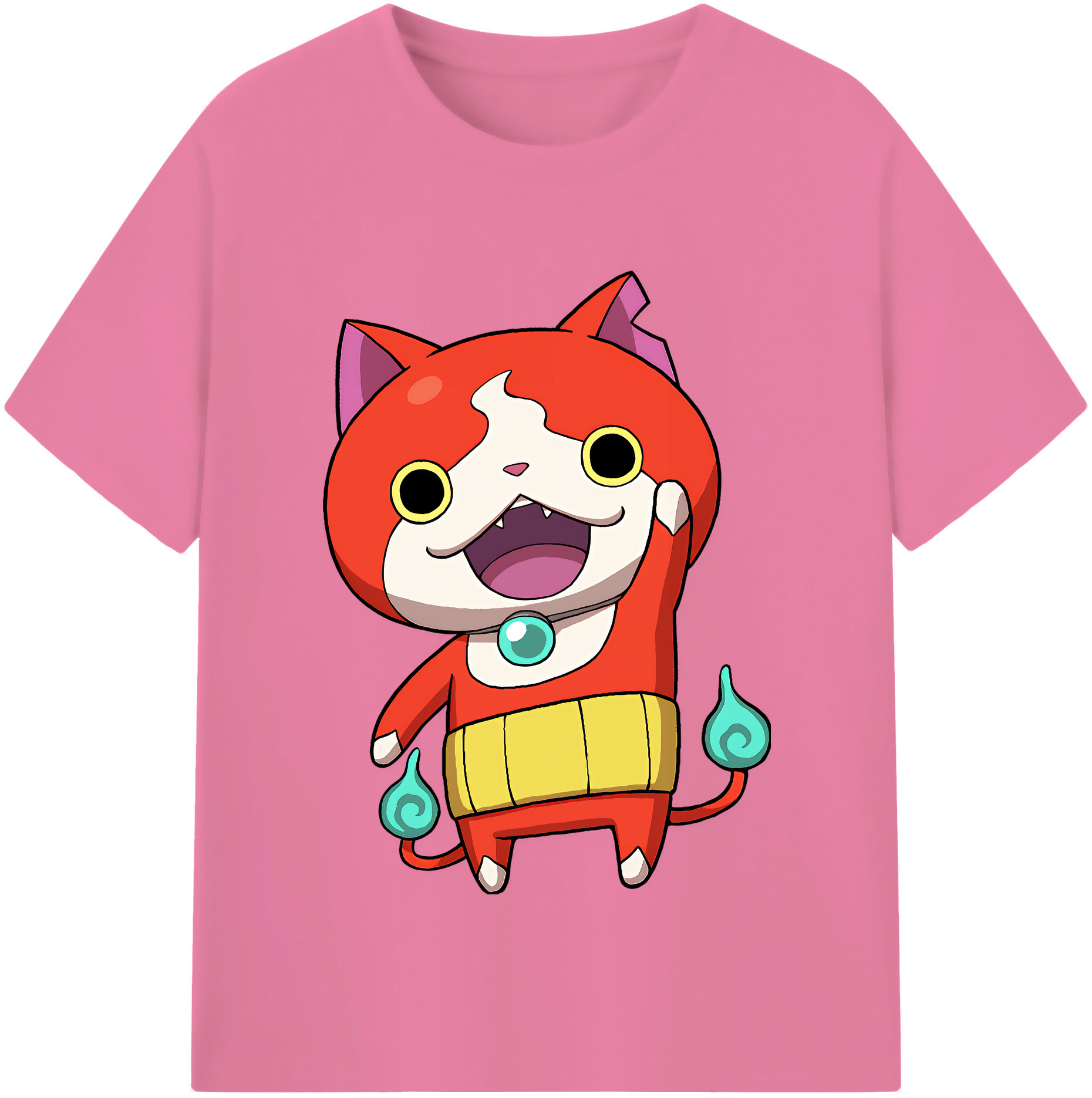 （画像用） 妖怪ウォッチ Yo-kai Watch 綿100％半袖Tシャツ（フロントプリント）